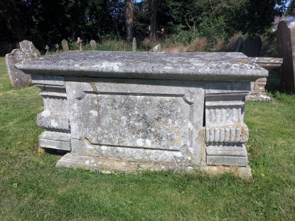 Grave of my 6th great grandfather, Richard Beale (!), who died in 1757